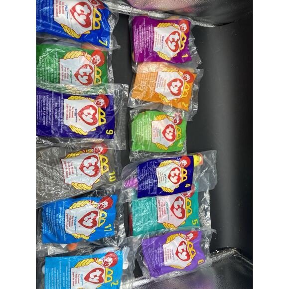 McDonald's TY Teenie Beanie Babies Complete Set of 1-12 1998 New - Picture 1 of 9